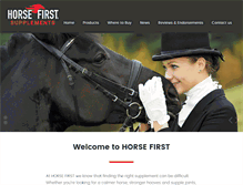 Tablet Screenshot of horsefirst.net
